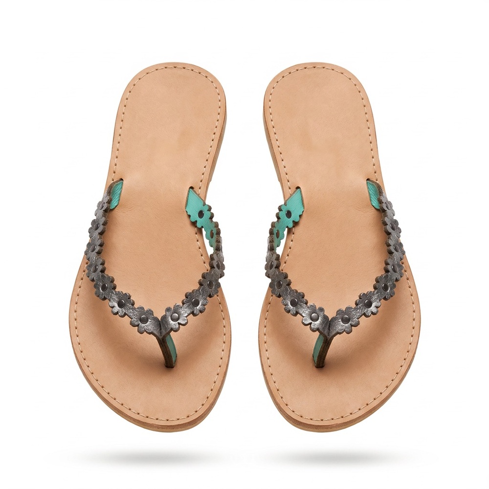 NILA & NILA WOMEN’S LEATHER COMFORT FLATS SUMMER SANDALS